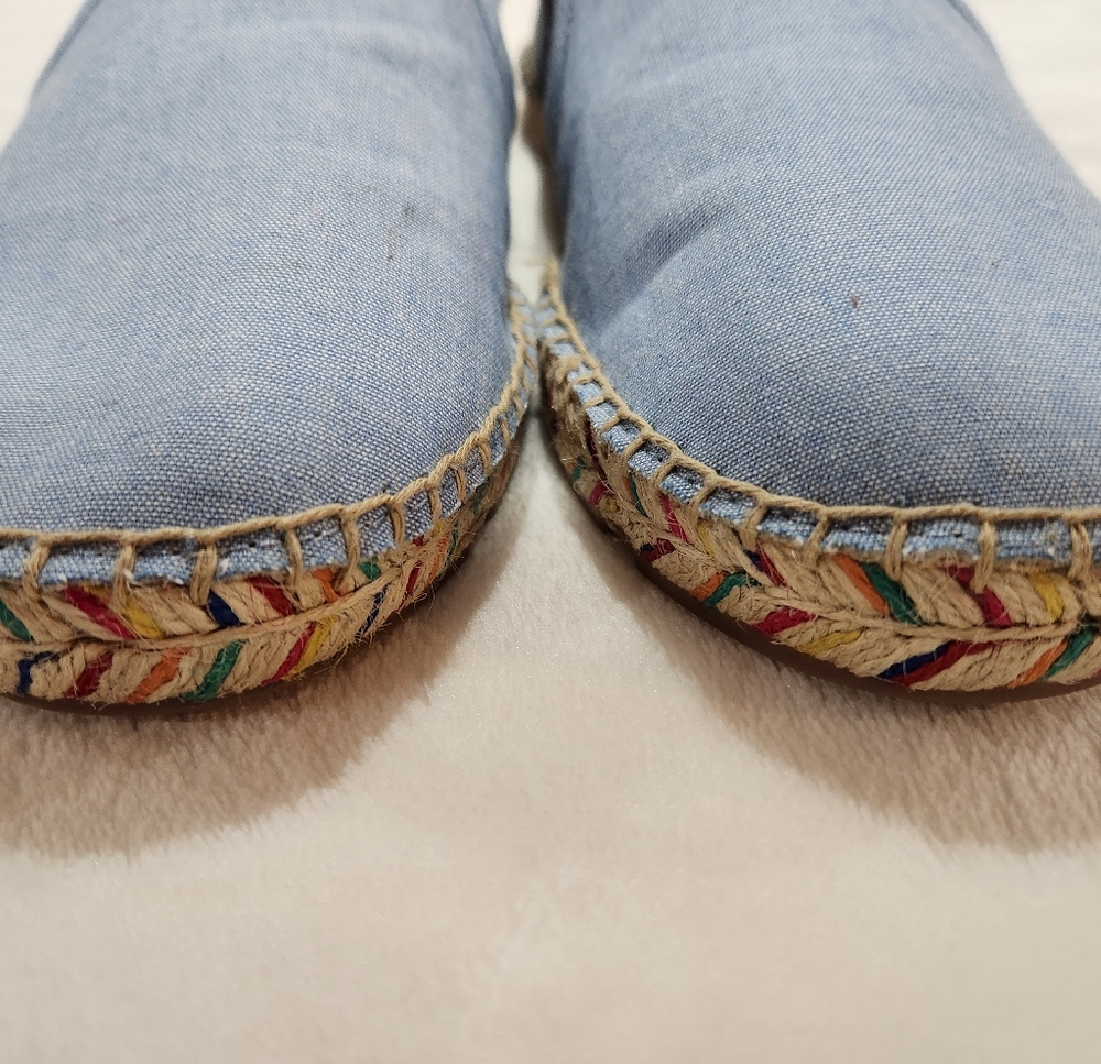 Talbots Women's Blue Espadrils Flat Slip-On Shoes, Size 8 - Picture 4 of 11